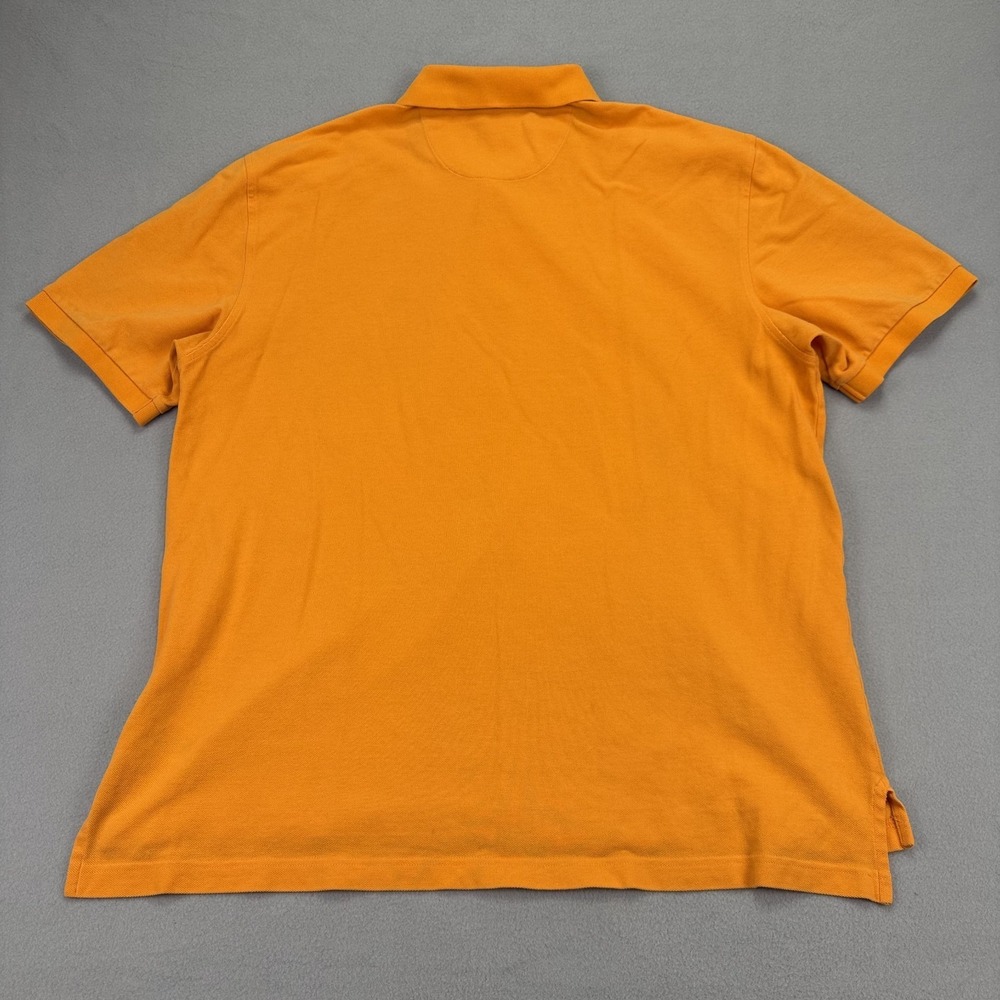 Brooks Brothers Men's Performance Polo Shirt Size XXL Orange 2-Button Cotton - Picture 12 of 16